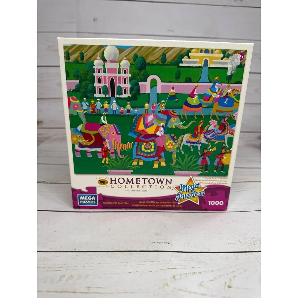 Elephant Festival 1000 Piece Jigsaw Puzzle Mega Puzzles‎ Hometown Collection